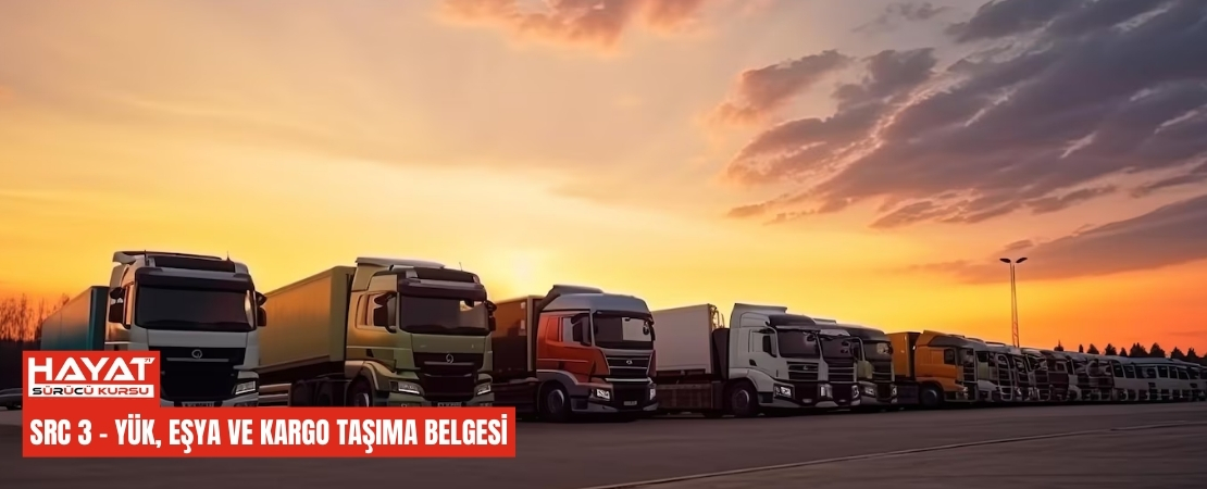 SRC 3 Yük, Eşya